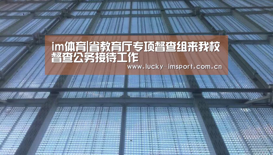 im体育|省教育厅专项督查组来我校督查公务接待工作(图1) im入口